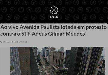 Foto de ato pelo impeachment de Dilma é usada para inflar protesto contra STF