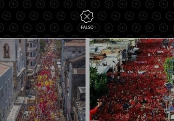 Fotos antigas circulam no Facebook como se fossem do Festival Lula Livre no Recife
