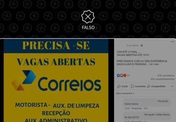 Correios não oferecem vagas no Facebook; posts são isca para roubar dados