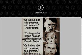 Frases de Hitler, Trump e Bolsonaro em imagem são falsas ou distorcidas