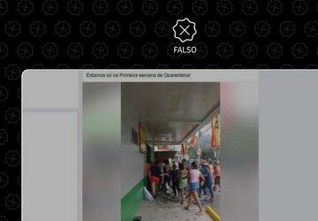 Vídeo de saque a supermercado foi gravado em Honduras em 2017, não no Brasil