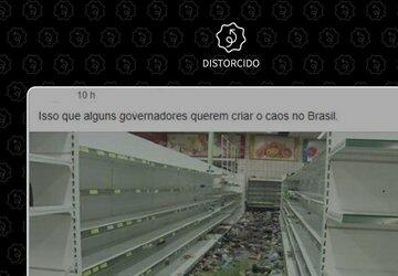 Não houve saques em supermercados de São Vicente por causa do coronavírus