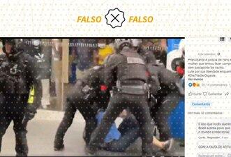 É falso que polícia espancou mulher por entrar em shopping na França sem 'passaporte da vacina'
