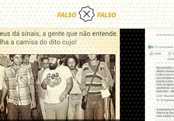 É montagem foto em que Lula aparece com camisa dos irmãos Metralha