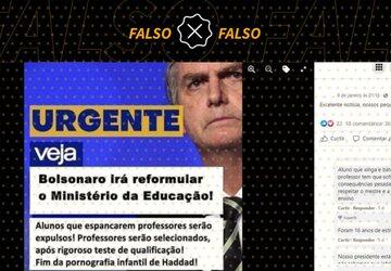 ‘Veja’ não noticiou que Bolsonaro vai reformular Ministério da Educação