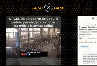 Vídeo mostra entrada de torcedores em estádio nos EUA, não invasão ao aeroporto de Cabul