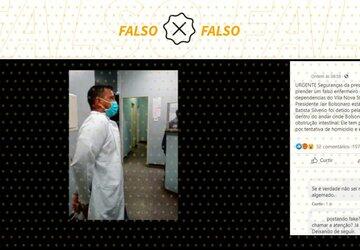 Não é verdade que falso enfermeiro foi preso em hospital onde Bolsonaro estava internado