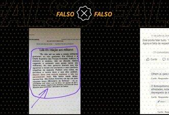 Declaração de Lula de 2011 é alterada para incluir críticas às Forças Armadas