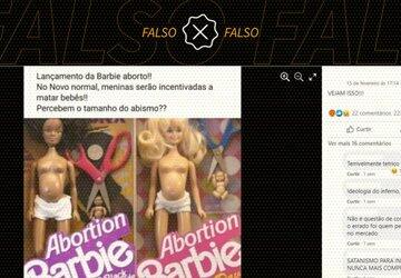 É falso que Mattel lançou boneca Barbie Aborto