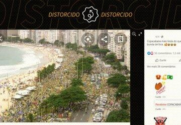 Post difunde foto de 2019 para inflar manifestação em apoio a Bolsonaro