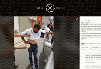 Foto de prisão no Ceará é usada em montagem contra candidato no Amazonas