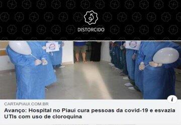 Não é possível afirmar que pacientes foram curados por cloroquina ou corticoides no Piauí
