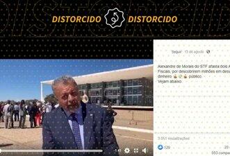 Vídeo sobre afastamento de auditores fiscais por Moraes não é recente, mas de 2019