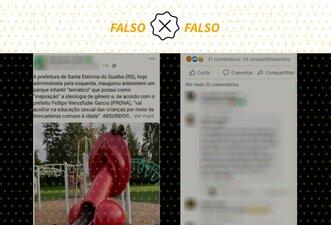 É falso que cidade gaúcha inaugurou parque inspirado na ‘ideologia de gênero’