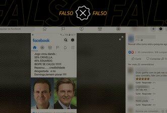 É falso que Crivella lidere intenções de voto na véspera do 2º turno no Rio