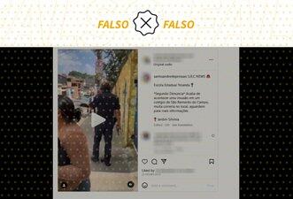 É falso que escola de São Bernardo sofreu tentativa de atentado