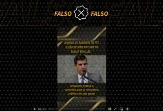 É falso que delegado da PF sofreu atentado em SP e culpou Lula e o PCC