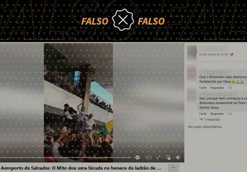 Vídeo de recepção a Bolsonaro em Salvador em 2018 é difundido como se fosse recente