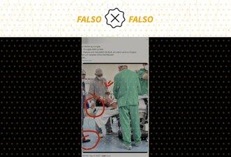Indumentárias usadas por equipe médica não provam que cirurgia de Bolsonaro em SP foi encenada