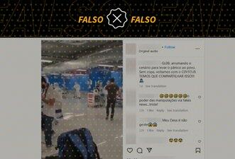 É falso que Globo forjou cenas para enganar sobre aumento de casos de Covid-19