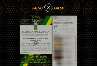 Portaria da AGU não pôs governo federal sob controle das Forças Armadas