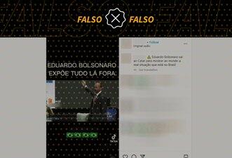 Vídeo antigo de Eduardo Bolsonaro nos EUA circula como se fosse palestra recente no Qatar
