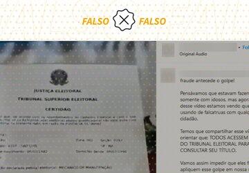 Certidão mostrada em vídeo não prova que eleitor do MA teve título cancelado