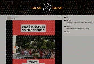 Vídeo não mostra Lula sendo expulso de velório de padre