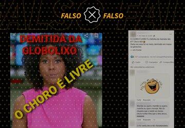 Não é verdade que Maju Coutinho foi demitida da TV Globo
