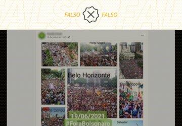 Postagens atribuem fotos de atos contra Bolsonaro em 2018 a protestos atuais