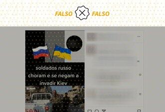 Vídeo mostra choro de soldado no Iraque, não militar russo que se nega a invadir Kiev