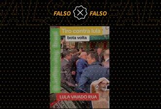 É falso que vídeo mostra tiro disparado contra Lula em Portugal