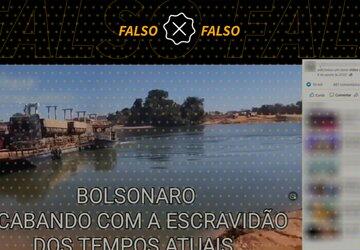 Ponte sobre rio das Mortes que aparece em vídeo não é obra do governo Bolsonaro