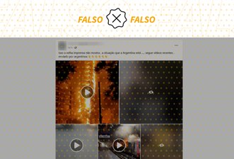 Vídeos mostram protestos antigos no Chile e no México, não na Argentina