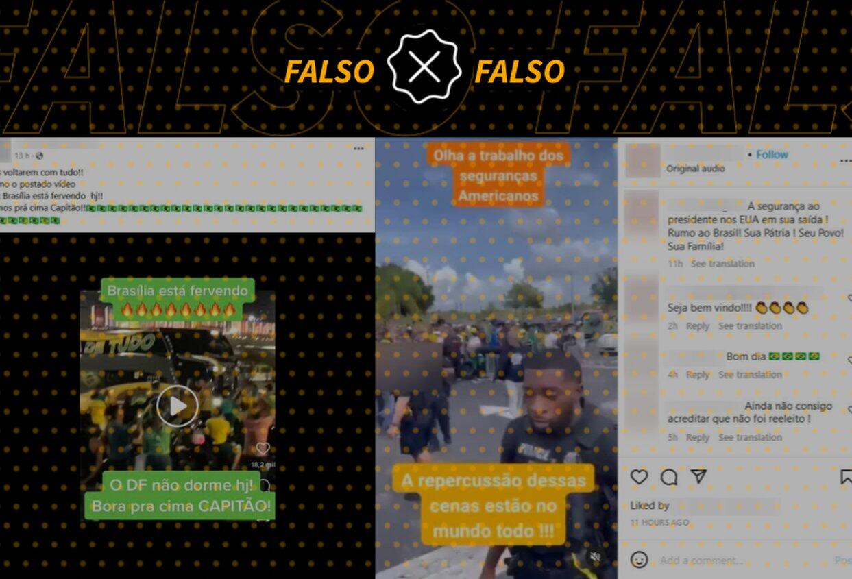 Vídeos antigos voltam a circular para inflar apoio a retorno de Bolsonaro ao Brasil