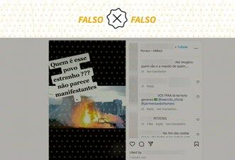 Posts usam fotos velhas de atos em Brasília para dizer que infiltrados promoveram vandalismo