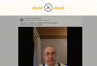 É falso que ex-diretor do Fantástico fez críticas a série da TV Globo