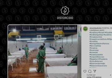 Foto de hospital recém-aberto em Santo André engana ao sugerir que sistema de saúde está vazio