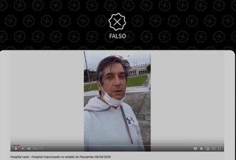 Hospital de Campanha do Pacaembu não está vazio nem faz triagens
