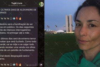 Bolsonarista presa incitou fuzilamento de Moraes em grupo no Telegram