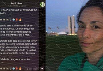 Bolsonarista presa incitou fuzilamento de Moraes em grupo no Telegram
