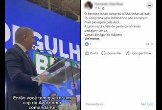 Lula não comprou a Azul Linhas Aéreas