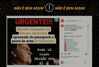 Autorização para apreensão de documentos de Bolsonaro em maio circula como atual