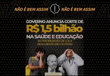 Governo Lula bloqueou R$ 1,5 bilhão de dez ministérios, sendo 52% de Saúde e Educação