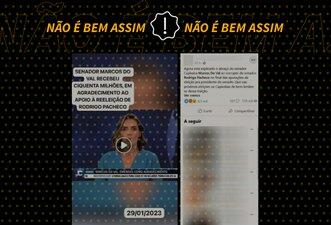 Não é recente fala de Marcos do Val de que recebeu R$ 50 milhões para apoiar Rodrigo Pacheco