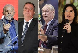 Lula, Bolsonaro, Ciro e Tebet iniciam campanha com declarações falsas sobre economia