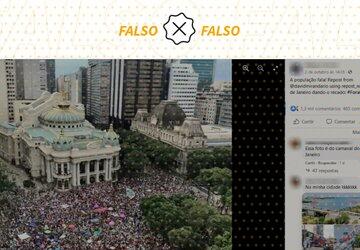 Foto do ato Ele Não de 2018 é atribuída em posts a protesto pelo impeachment de Bolsonaro