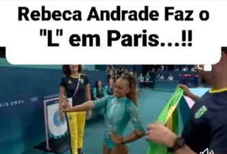 Rebeca Andrade não ‘fez o L’ nas Olimpíadas