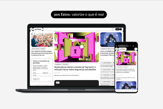 Aos Fatos comemora nove anos com site e identidade visual renovados