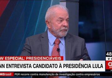 Na CNN, Lula usa desinformação para atacar governo Bolsonaro